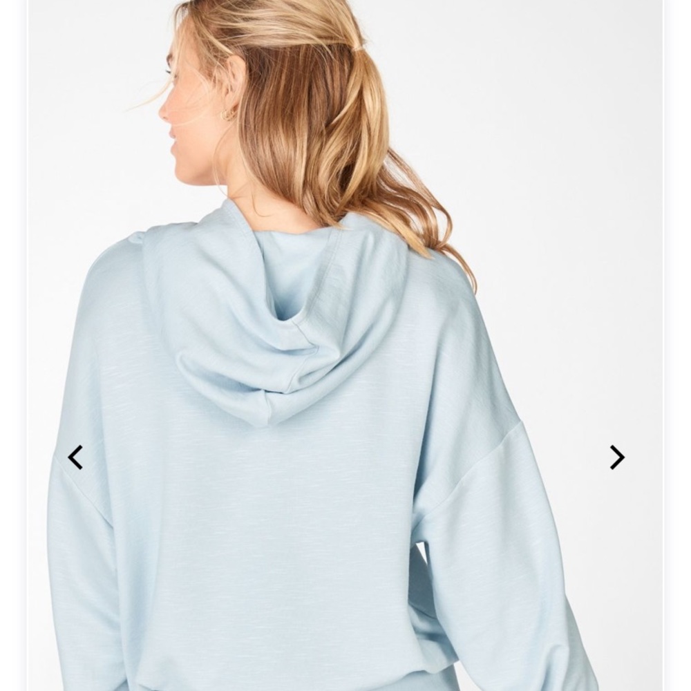 SOLD!! Light blue fabletics hoodie - Picture 2 of 3
